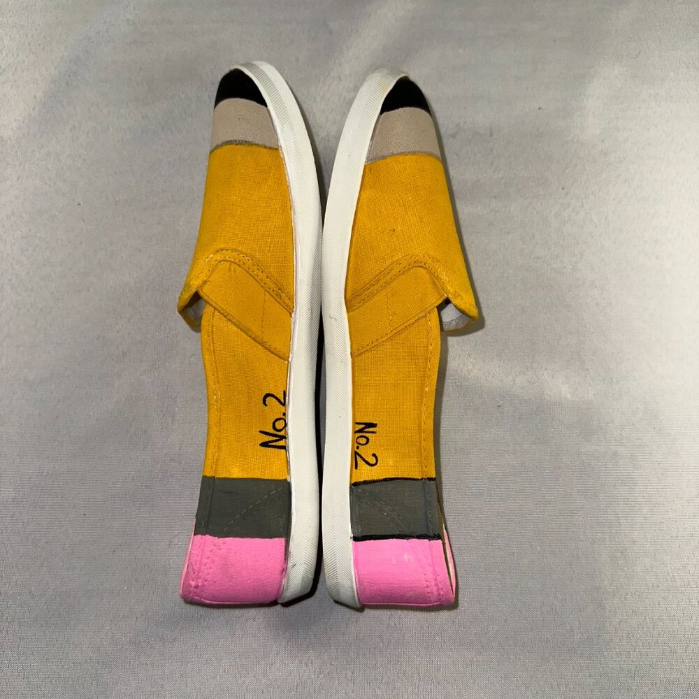 Time and Tru - Handpainted Pencil Slip On Shoes Women's Size 11